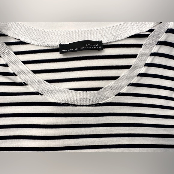 Zara striped long sleeve top - Picture 3 of 5